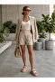 Women's Beige Velcro Adjustable Strap and Soft Non-Slip Sole Slippers 2cm Byndherp01 - 4