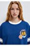 Garfield Printed Navy Blue T-Shirt Loose Fit / Relaxed Comfortable Cut 1614052-82625 - 7