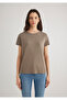 Soft-Premium Brown (TENCEL™ ™ ) Modal Blended T-Shirt Regular Fit / Normal Cut 1612693-83866 - 4