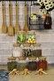 Set of 9 Bamboo Spice Jars with Lids and 9 Bamboo Spoons Glass Jar Set 300 Ml - 2