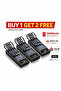 30000mAh Solar High-Capacity Power Bank with 4 Built-in Cables (Micro USB, USB-C, iPhone, USB-A)