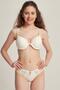 Women's 5101210 Silicone Stone Glitter Bra Set