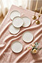 Vera 6 Piece Cake Set White