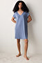 Alia Printed Gray Nightgown