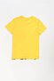 Boy's Printed Comfort Fit Yellow T-Shirt for Ages 2-7 - 3