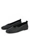 , Women's Genuine Leather Ballet Flats 1611022Z2799 Black - 7