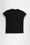Boy's Comfort Fit Black T-Shirt with Prints and Accessories - 3