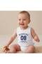 Baby Boy Undershirt Bodysuit Set of 2 100% Cotton Summer Sleeveless Bodysuit Printed & Plain White 0-24 Months