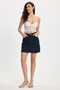 Women's Slim Fit Slim Straps Lace Detailed White Crop Top - 2