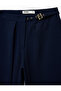 Belt Detailed Ankle Length Wide Leg Crepe Palazzo Pants - 6