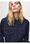 Denim Shirt with Flap Pockets - 6