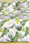 Satin 100% Cotton Double Duvet Cover Set Tropical - 2