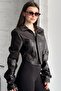 Biker Brown Leather Jacket - 3