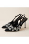 Lizza Floral Detailed Heeled Shoes - 4