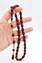 Ahmet Emin Made Ottoman Model Large Size Cherry Squeeze Amber Prayer Beads - 6