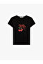 Slim Fit Short Sleeve Crew Neck Cotton Cherry Printed T-Shirt - 3