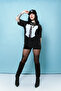 Suit Printed Relaxed Fit Women's Washed Black T-shirt - 4