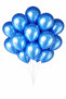 20 Pieces Metallic Shiny Dark Blue (Navy Blue) Balloons Flying with Helium Birthday Decoration - 3