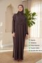 Women's Hijab Cotton Headscarf Prayer Dress Lace One Piece Combed Cotton Fabric