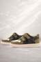 Genuine Leather Khaki Green Velcro Light Sole Boys' Sports Shoes