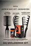 Miraculous Volume and Wave Hair Styling Comb Set, 4-Piece Wax and Shape Comb Set for Women