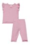 Striped Daisy Buttoned 6-18 Month Set - Pink - 3