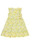 Lemon Patterned Dress for 6-9 Years - Yellow - 3