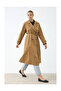 Floriva Long Trench Coat Camel