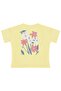 Colorful Flower Printed T-Shirt for 6-9 Years Old - Yellow - 2