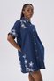Rochie din denim brodată - 5
