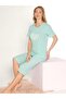 Short Sleeved Capri Suit Summer Viscose Fabric Comfortable and Lightweight Viscose 07-10 - 3