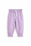 2-6 Years Old Girl's Lilac Muslin Pants-3 Y - 2