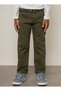 8-14 Years Old Boys' Khaki Gabardine Stylish Trousers with Belt-9/10 Y