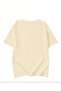 Beige Vintage Printed Oversize T-shirt - 4