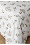 100% Cotton Satin Bridget Double Duvet Cover Set White (200X220 cm) - 4