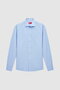 Ds Groom Slim Fit Blue Classic Tie Collar Long Sleeve Easy-Iron Shirt - 5