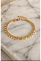 Steel Sequin Gold Color Minimal Bracelet Does Not Tarnish. 20 cm - 3
