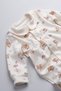Baby and Kids Jumpsuit with Baby Collar Print Detail, 100% Cotton (Animal Party) - 2