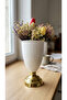 Modern Decorative Gold Leg White Vase Tabletop Accessory Decor