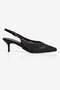 Women's Stiletto Hand-Knitted Heeled Shoes Dalia Black - 3