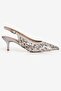 Women's Stiletto Sequined Evening Dress Heeled Shoes Luxa Silver - 3