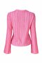 Pink V-Neck Spanish Sleeve Ruffle Fabric Shirt Alc-X15404 - 7