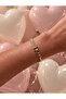 Heart Detailed Steel Mesh Bracelet