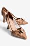 Women's Stiletto Buckle Mesh Detailed Pointed Toe Heeled Shoes Lauris Mink - 2