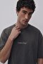 Men's Oversize T-Shirt Creative Chmp Printed Smoked – Crew Neck, Comfortable Fit, 100% Cotton - 7