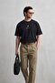Men's Oversize T-Shirt Creative Chmp Printed Black – Crew Neck, Comfortable Fit, 100% Cotton - 2