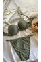 Khaki Double Padded Double Push up Bra Set