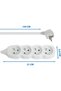 4 SOCKETS 1.5M WHITE - 5