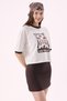 Crep Women's Chase the Sun Text and Sun-Themed Printed Crew Neck Short Sleeve T-Shirt – Oversize Fi - 3