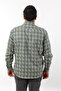 Plus Size Green-Beige Plaid Wool Flannel Men's Shirt (Btl-7111-Tss) - 2